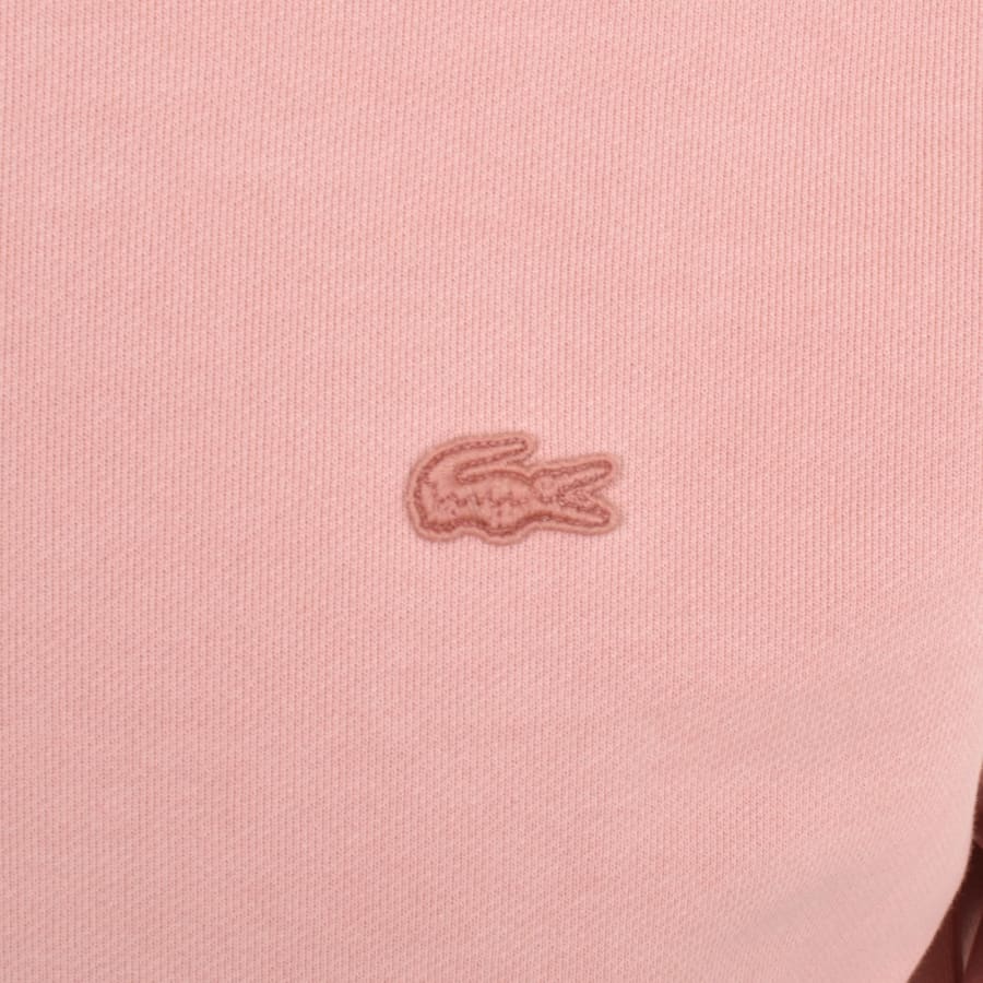 Lacoste Crew Neck Loose Fit Sweatshirt Pink